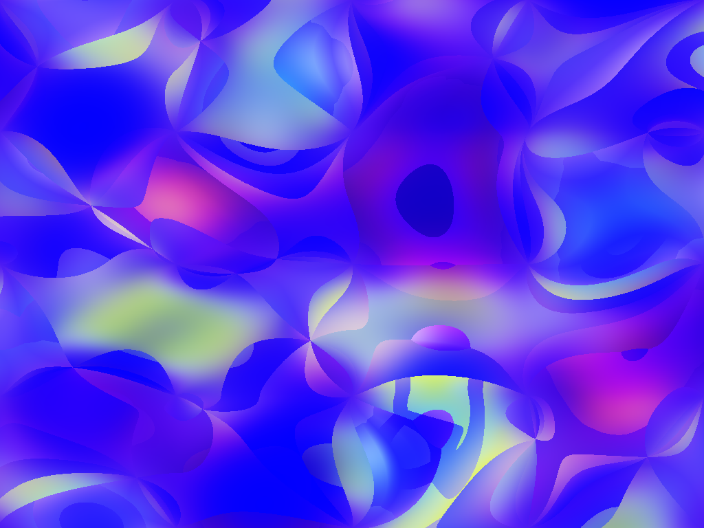 abstract picture mostly blue
